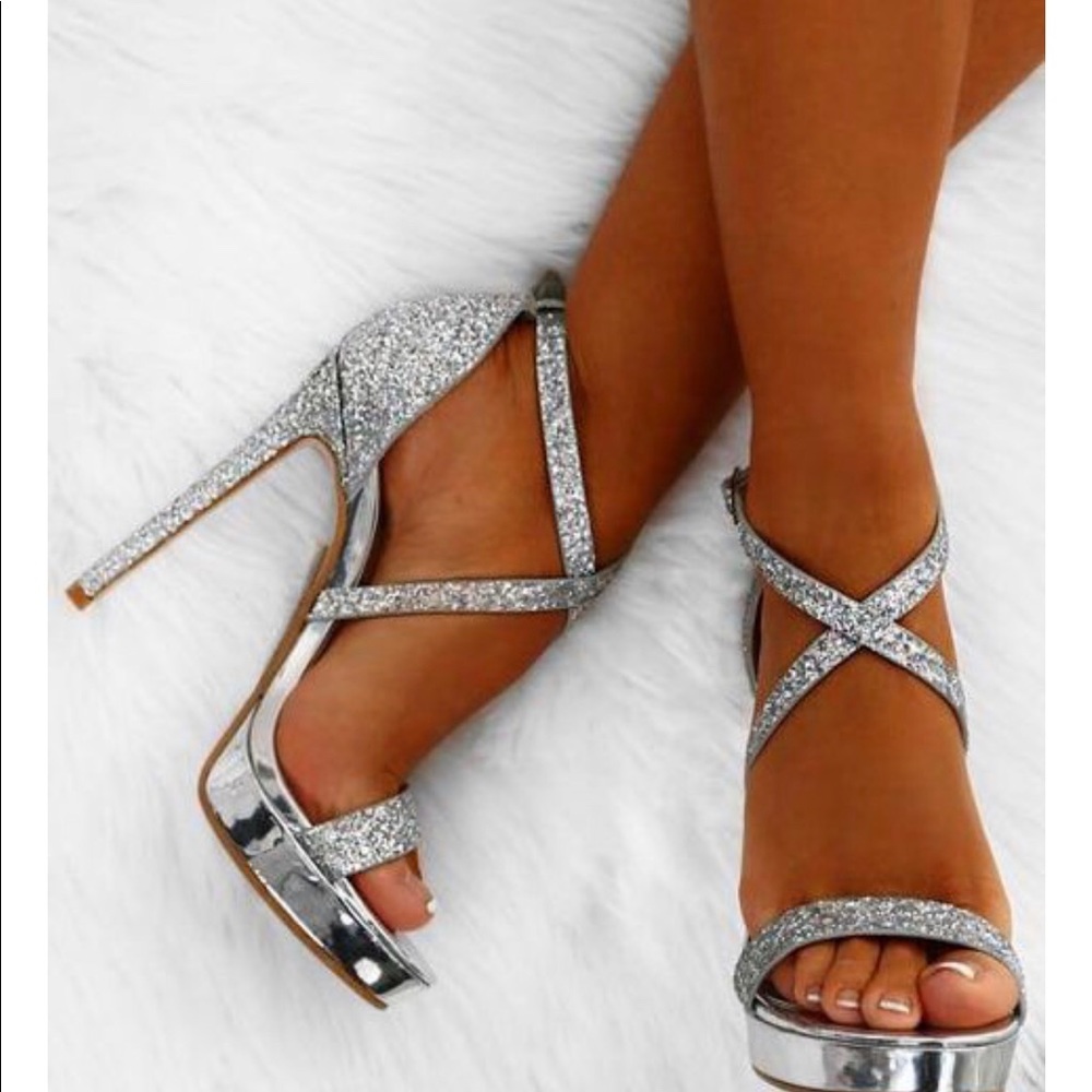 Steve Madden crystal heels
